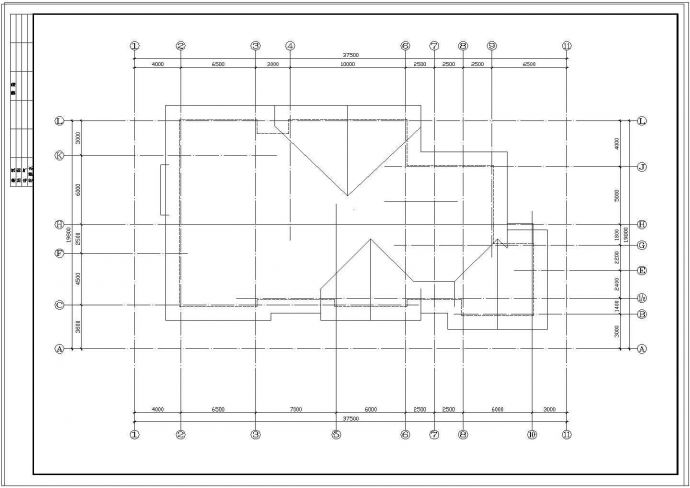 两层独立别墅建筑方案设计cad施工图_图1