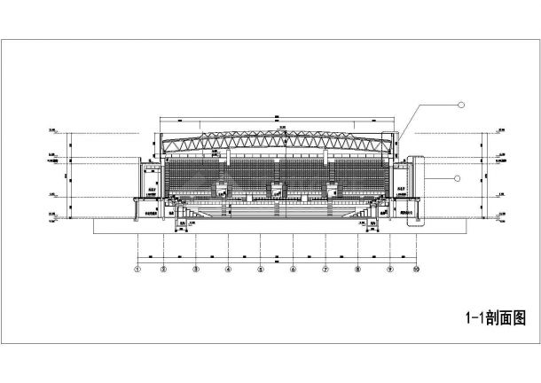[天津]某大学四层体育馆设计建筑施工图cad图纸（甲级设计院设计）-图二