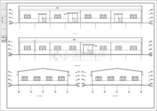 【最新】某钢结构库房建筑设计方案CAD图纸-图一