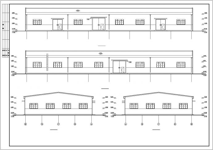 【最新】某钢结构库房建筑设计方案CAD图纸_图1