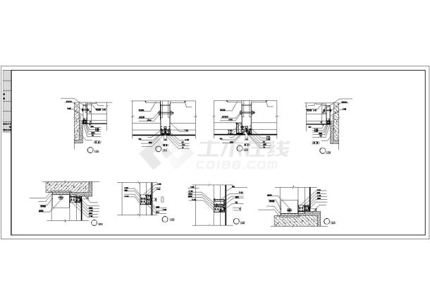 5层5980平米现代办公楼建筑CAD施工图-图一