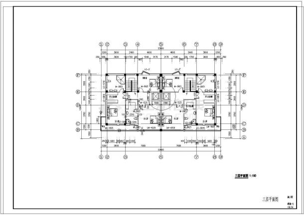 三层带地下室别墅建筑设计施工图附效果图-图二