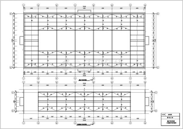 【最新】某工业厂房单层车间建筑设计方案CAD图纸-图二