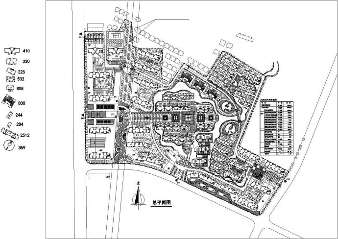 14.2万平米金鼎小区总规划建筑设计CAD施工图_图1