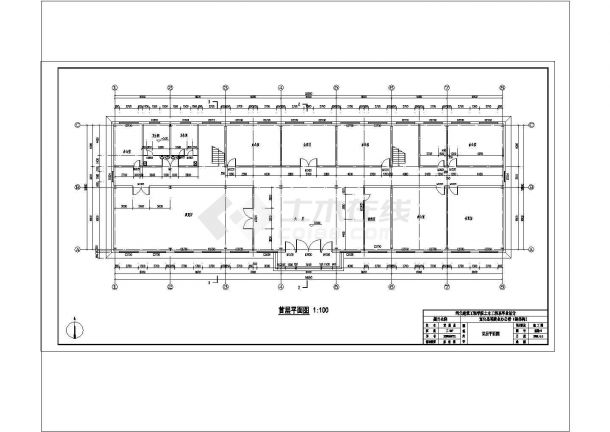 某6048平米钢框架办公楼建筑结构毕业设计图纸（含计算书）-图二