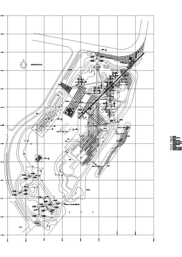 广东某工厂改造公园景观设计施工图（甲级设计院设计，标注详细）-图二