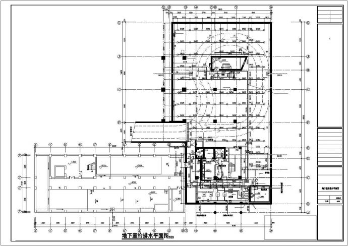 某地高层办公楼给排水设计方案图_图1