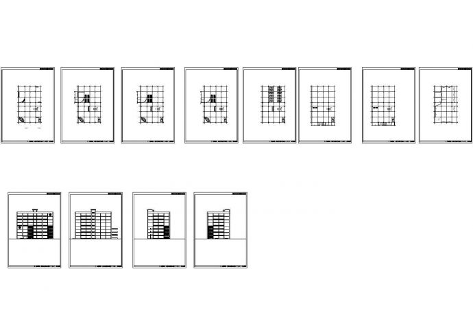 某县城八层框架结构综合医院大楼设计cad建筑方案图（甲级院设计）_图1