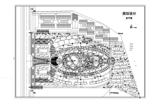 10.3万平米万盛花园小区总规划建筑设计CAD施工图-图一