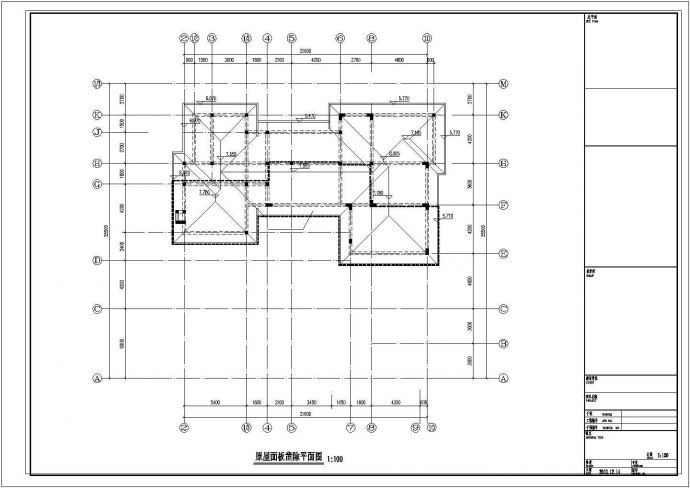 某两层框架结构别墅结构加固改造施工图纸_图1