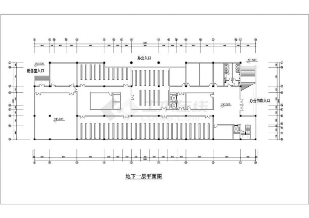 长沙市某重点大学1.3万平米11层框架结构教学实验大楼建筑设计CAD图纸-图一