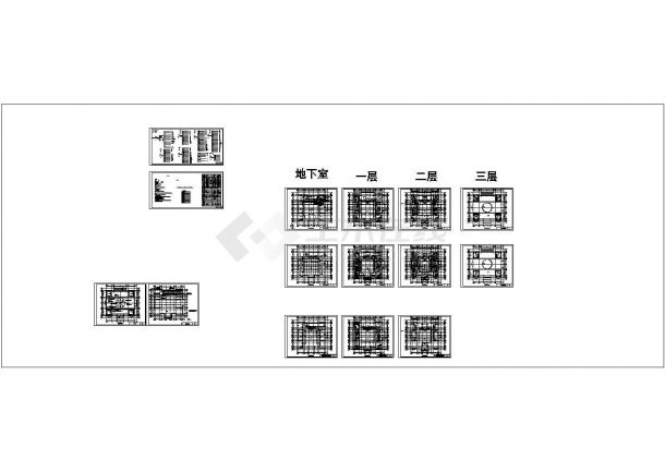 某地上三层框架结构私家别墅配电设计cad全套电气施工图（含设计说明）-图二