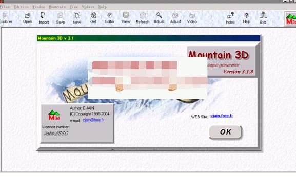 Mountain 3D V3.1.8_虚拟山水风景生成工具/内置底层编辑器_英文绿色特别版下载_图1