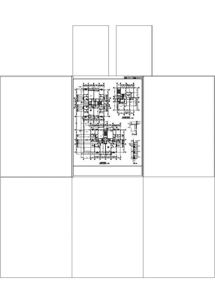 上星中心区商住楼建筑设计施工图含效果图_图1