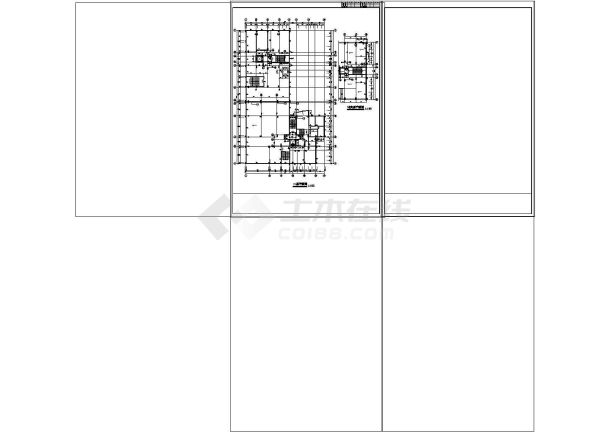 上星中心区商住楼建筑设计施工图含效果图-图二