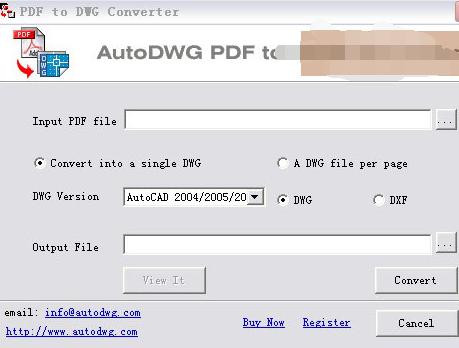 PDF转DWG格式软件下载