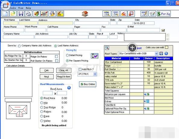 RoofCalcWriter(建筑预算工具) 10.8.329 安装特别版下载