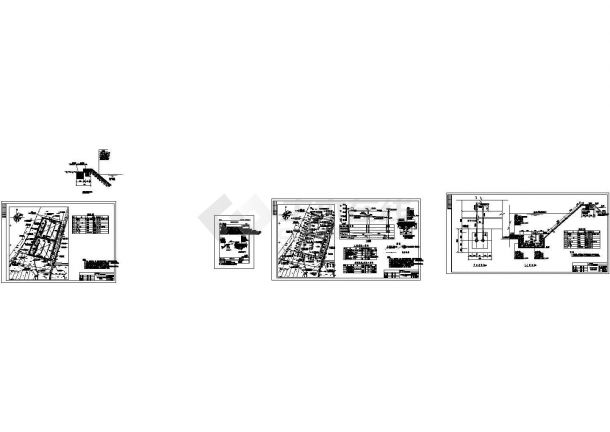 安徽垃圾填埋场防渗系统设计建筑施工cad图纸，共五张-图一
