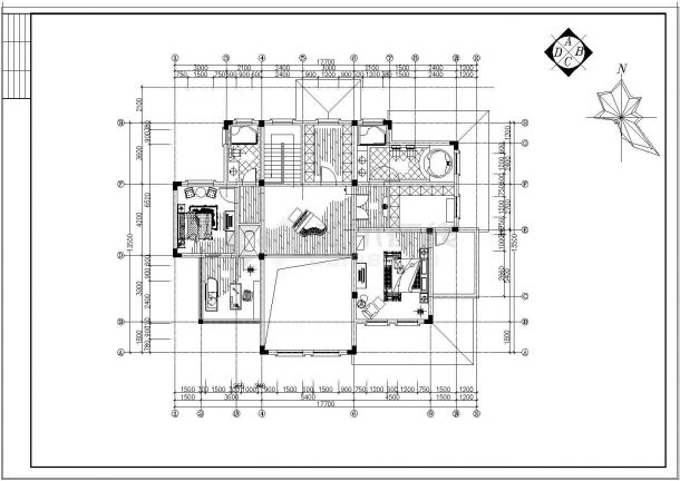 整套欧式风格别墅设计装修施工图-图二