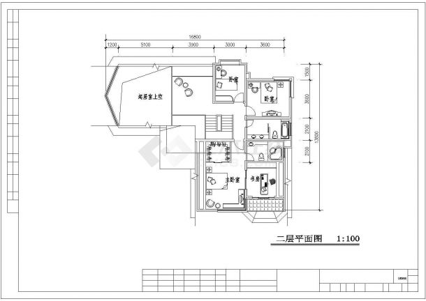 【杭州市】2套小别墅全套CAD施工图，含效果图-图二