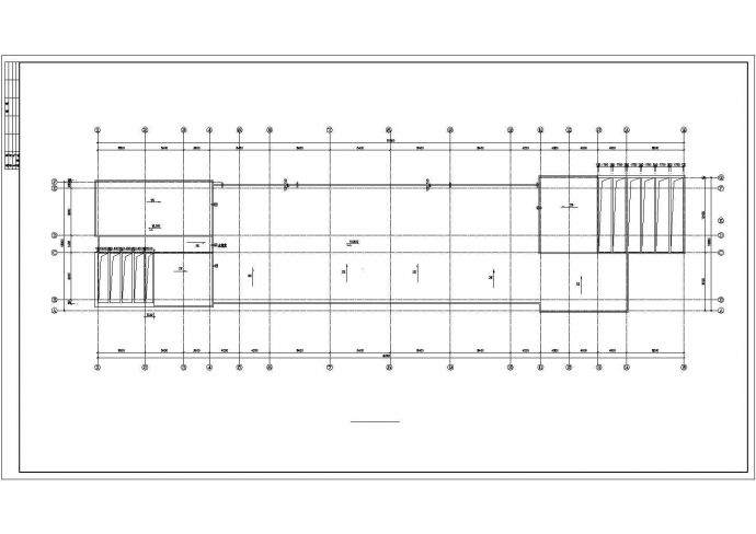 嘉兴市某技术学院2300平米4层框架结构教学楼建筑设计CAD图纸_图1