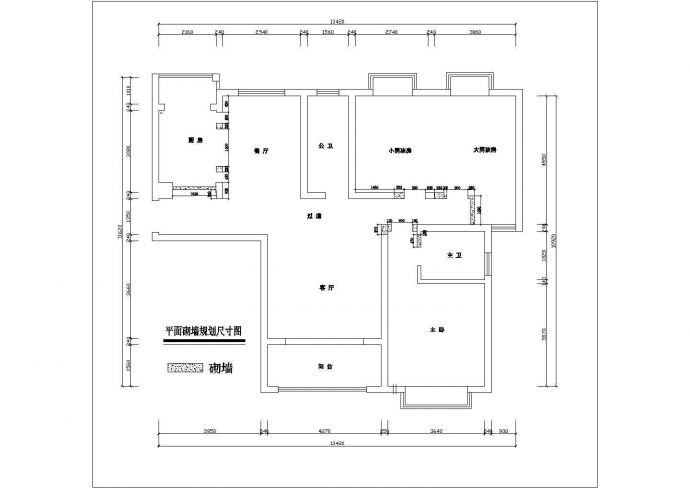 完整的欧式（三房）住宅装修施工图_图1