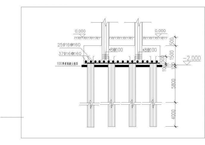 某8500平米七层一字型框架办公楼建筑结构图纸（含开题报告,计算书 ,PKPM）_图1