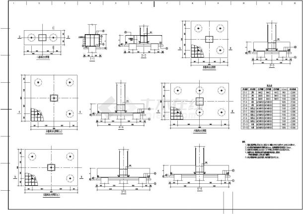 某框剪结构多层电控楼设计cad详细结构施工图-图一