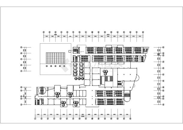 天水市某学校1.4万平米五层框架结构教学楼平立面设计CAD图纸-图一