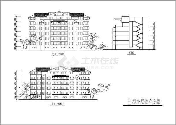 某大型商业小区建筑规划设计详细施工方案CAD图纸-图二