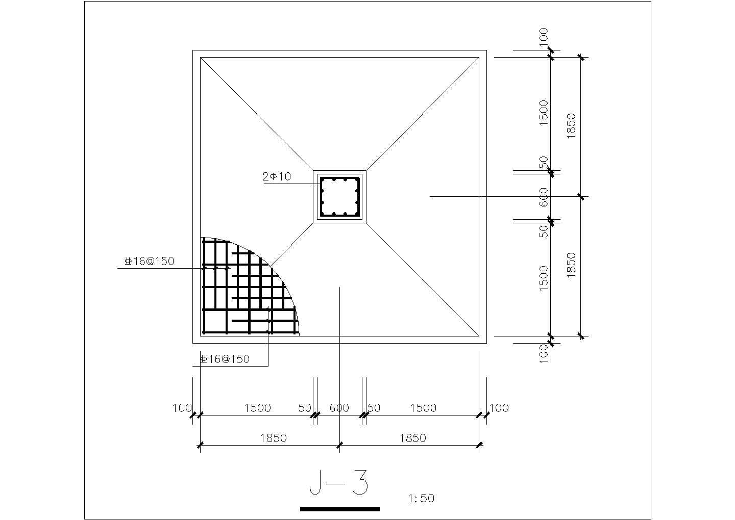 【6层】6032.76平米环保科技生产办公楼毕业设计结构共四张cad图纸