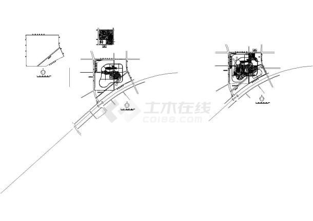 某新型小区总规划详细设计施工方案CAD图纸-图一