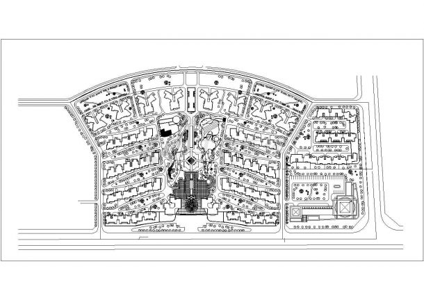 某中央花园规划详细设计施工方案CAD图纸-图一