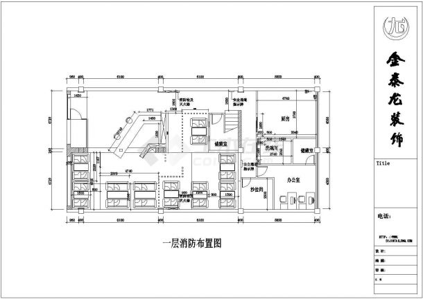 江南雅苑茶楼（三层框架结构）室内装修设计cad全套施工图纸（甲级院设计）-图二
