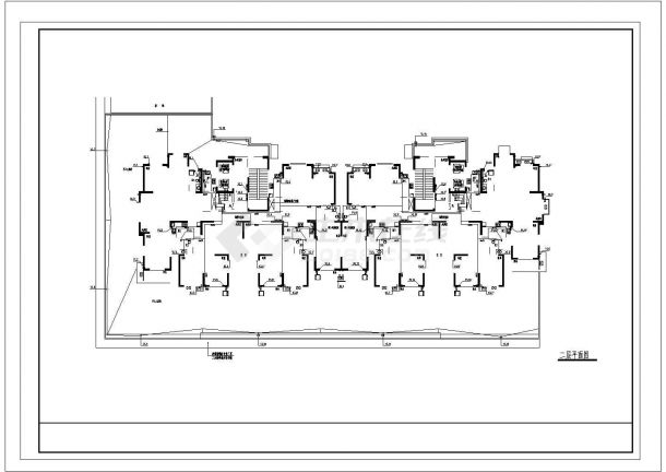 [安徽]高层住宅小区给排水消防施工图（400张 冷凝水系统）CAD图纸-图二