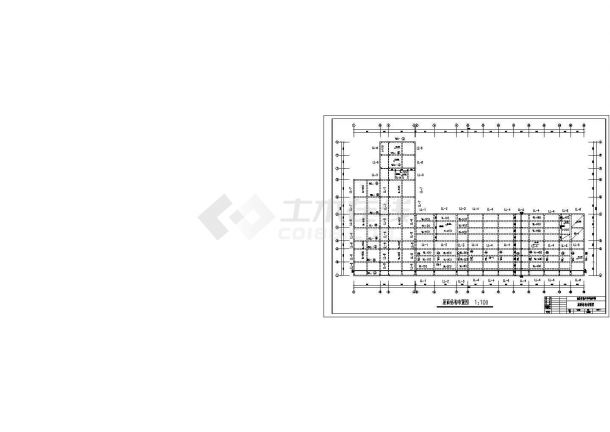 4000平3层教学楼全套建筑设计CAD施工图-图一
