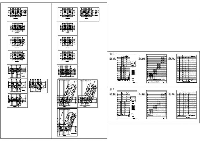 某33层商住楼给排水设计CAD图纸_图1