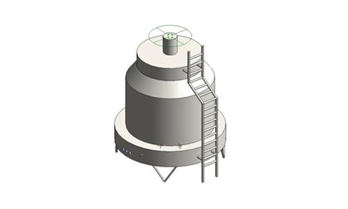 冷却塔—逆流式圆形低噪音100-125CMH
