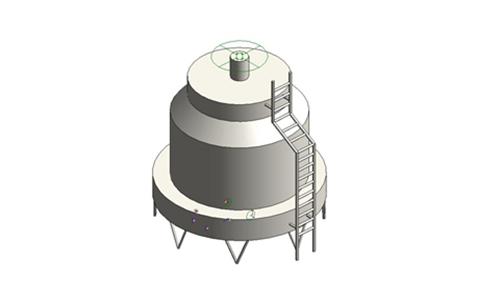 冷却塔—逆流式圆形低噪音150-1000CMH