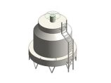 冷却塔—逆流式圆形低噪音150-1000CMH图片1