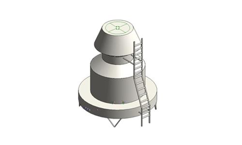 冷却塔—逆流式圆形超低噪音100-125CMH