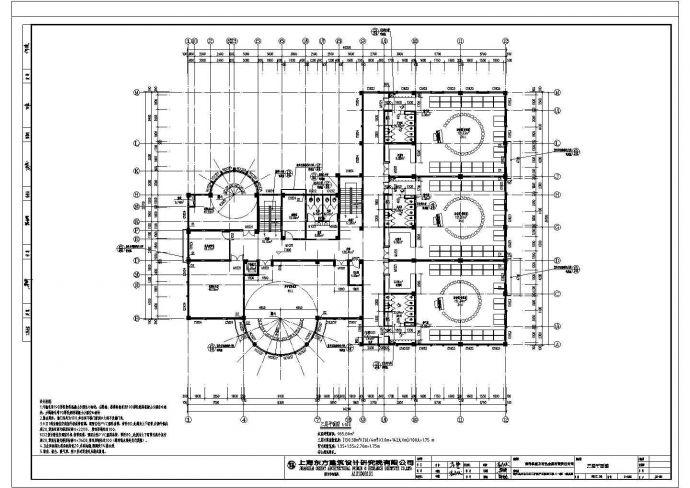 某三层九个班幼儿园CAD建筑图_图1