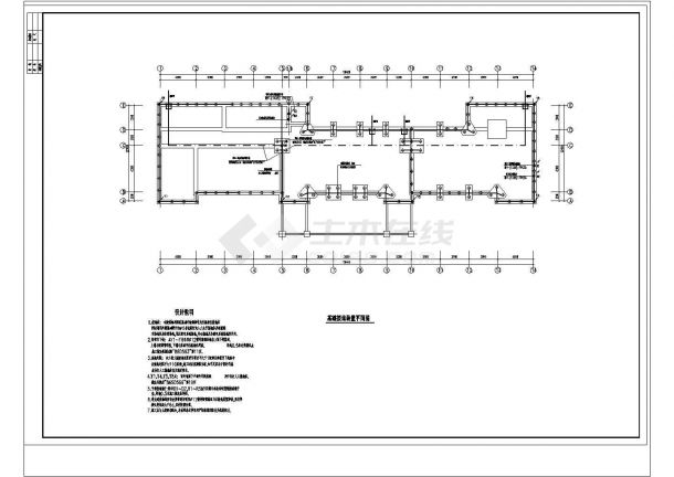 办公楼设计_某市海关办公楼电气设计 CAD图纸-图二
