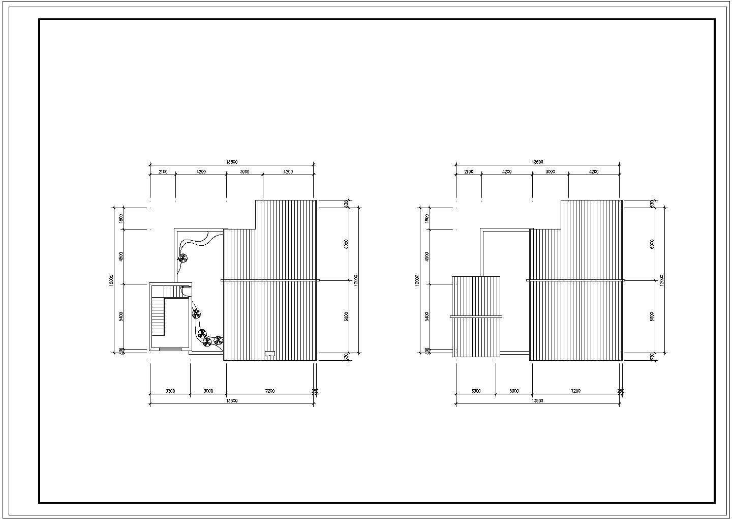 滨河茶馆建筑设计cad图纸