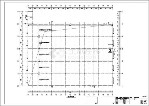 【最新】某轻钢厂房结构设计方案CAD图纸-图二