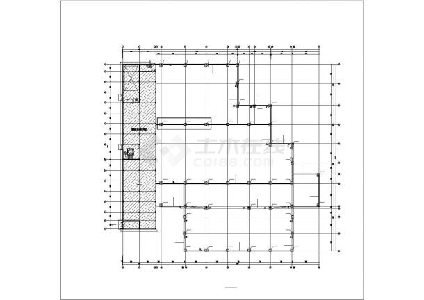 【最新】某门式钢架轻钢结构厂房设计方案CAD图纸-图一