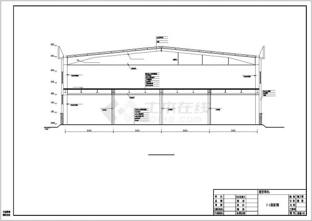 【最新】某二层全钢结构超市设计方案CAD图纸-图一