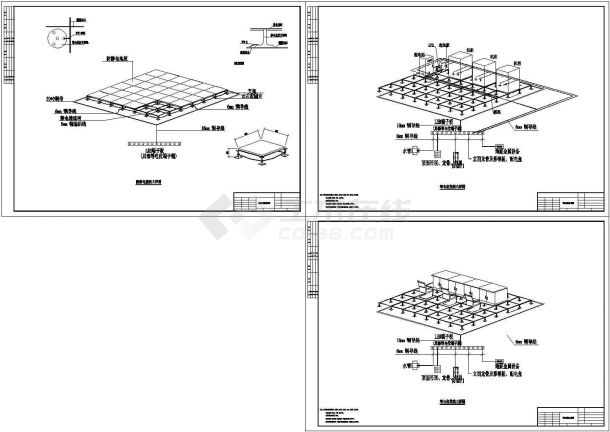 机房建设等电位防静电大样图详细设计CAD施工图-图一