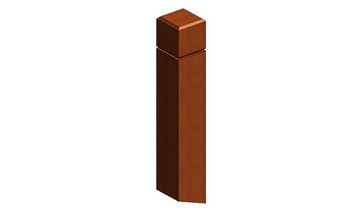 栏杆支座-木质方形001_图1
