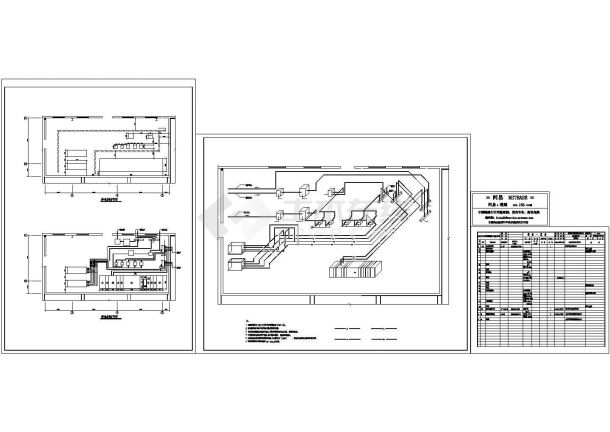某工厂办公楼及厂房空调工程设计cad全套风机盘管施工图纸（标注详细）-图二